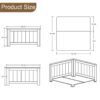 Farmhouse Style Lift Top Coffee Table With Storage And Charging Station - White Wood - Image 3