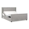 Elle - Wingback Upholstered King Bed - Silver Gray - Image 13