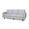 Jenny - Contemporary Tufted Fabric 3 Seater Sofa - Beige - Image 4