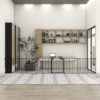 Adjustable Safety Gate 6 Panels Play Yard Metal Doorways Fireplace Fence Christmas Tree Fence Gate For House Stairs Gate Prohibited Area Fence - Black - Image 3