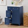 Bathroom Vanity Cabinet With Sink - Blue - Image 4