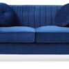 Delray - Loveseat - Navy Blue - Image 2