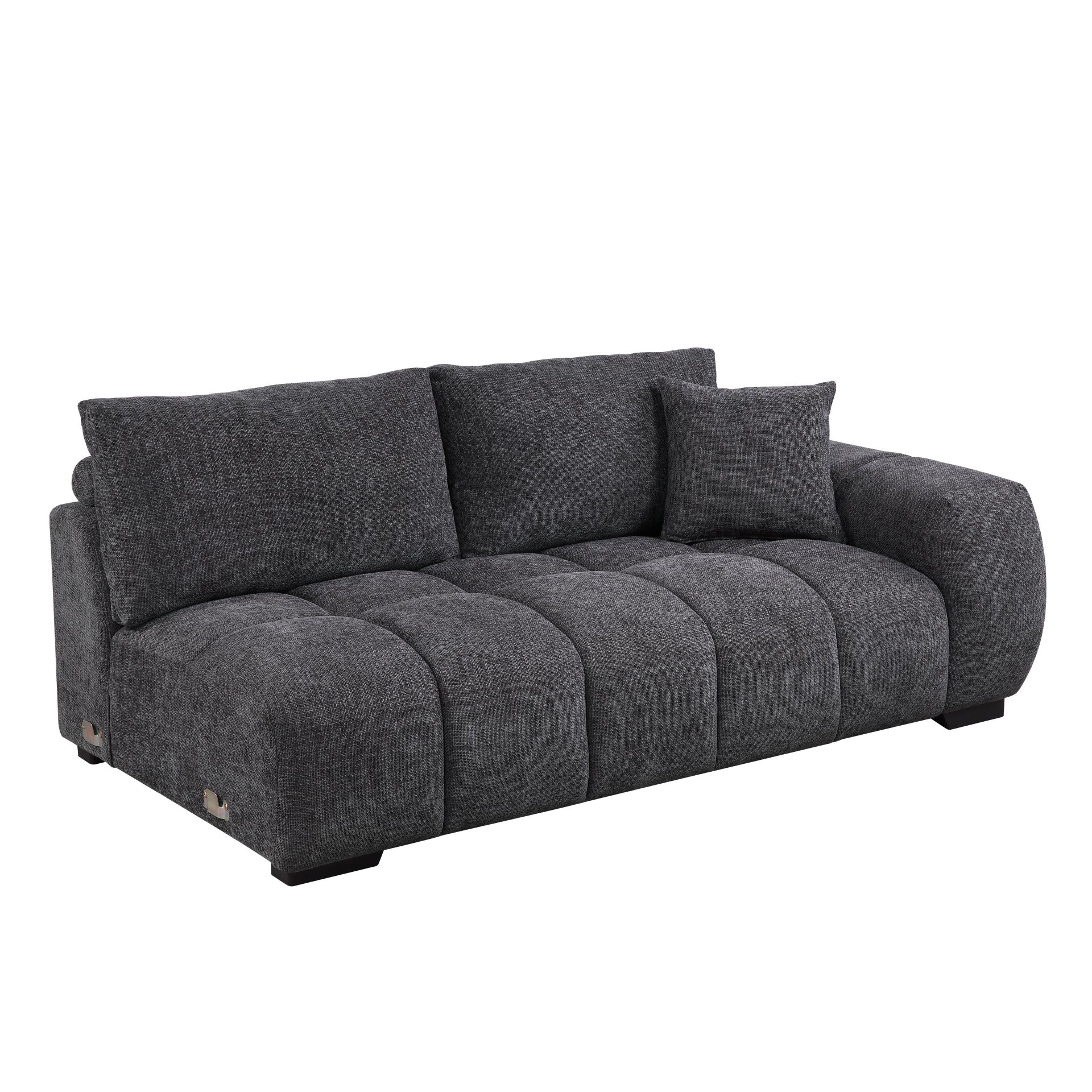Chosen - Sectional Sofa With Toss Pillows And 1 Chaise - Gray - Image 9