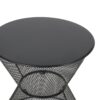 Nevada - Outdoor Side Table With Breezy Mesh Look - Matte Black - Image 9