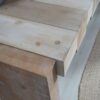 Modern Console Table Entryway Table With Sculpted Block Design Narrow Sofa Table For Hallway Living Room Or Foyer - Multicolor - Image 13