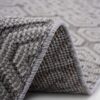 Guros - 2' X 8' Geometric Indoor / Outdoor Area Rug - Gray / White - Image 3