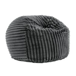 Sky Luxe - Minky Gunmetal Memory Foam Lounger - Gray
