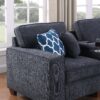 Gina - Sectional Sofa With Ottoman - Black - Image 12