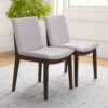 Laura - Mid-Century Modern Dining Chair (Set of 2) - Beige - Image 2
