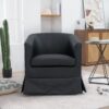 27.36" Wide Swivel Chair - Black - Image 4