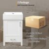 20.28" Bathroom Vanity With Sink & Storage - White - Image 10