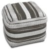 Sommer - Square Pouf - Natural / Taupe Gray - Image 2