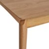 Mid Century Dining Table, Rubberwood With Walnut Veneer - Natural Oak - Image 6