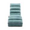 Ergonomic Electric Massage Chaise Lounge With Remote Control, 5 Modes For Relaxation - Teal - Image 16