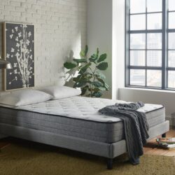 10" Full Mattress With Gel Memory Foam 884 Pocketed Coil - White / Gray