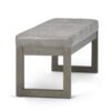 Casey - Ottoman Bench - Distressed Gray Taupe - Image 3
