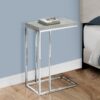 Accent Table, C - Shaped, Contemporary - Gray - Image 4
