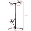 Drywall Panel Hoist Lift With 16Ft Reach, Welded Steel, 150 Lbs Capacity - Black - Image 3