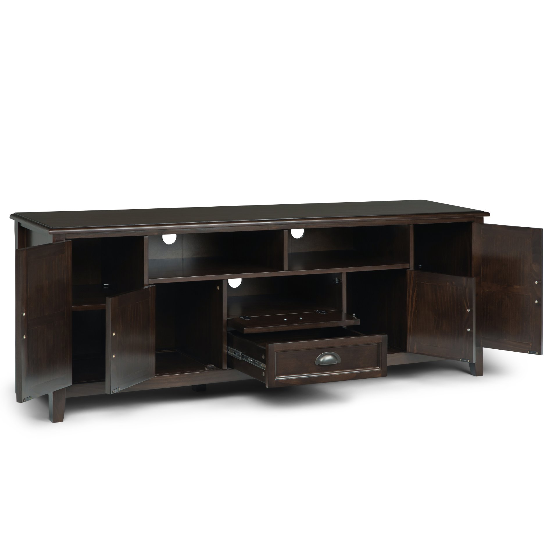Burlington - TV Media Stand - Mahogany Brown - Image 6