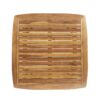 Modern Indoor Square Acacia Wood Dining Table With Toothpick Leg Design - Teak - Image 8