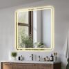 LED Bathroom Mirror, Anti Explosion Glass, Rust Resistant, Anti Fog, Tri Color - Silver - Image 7