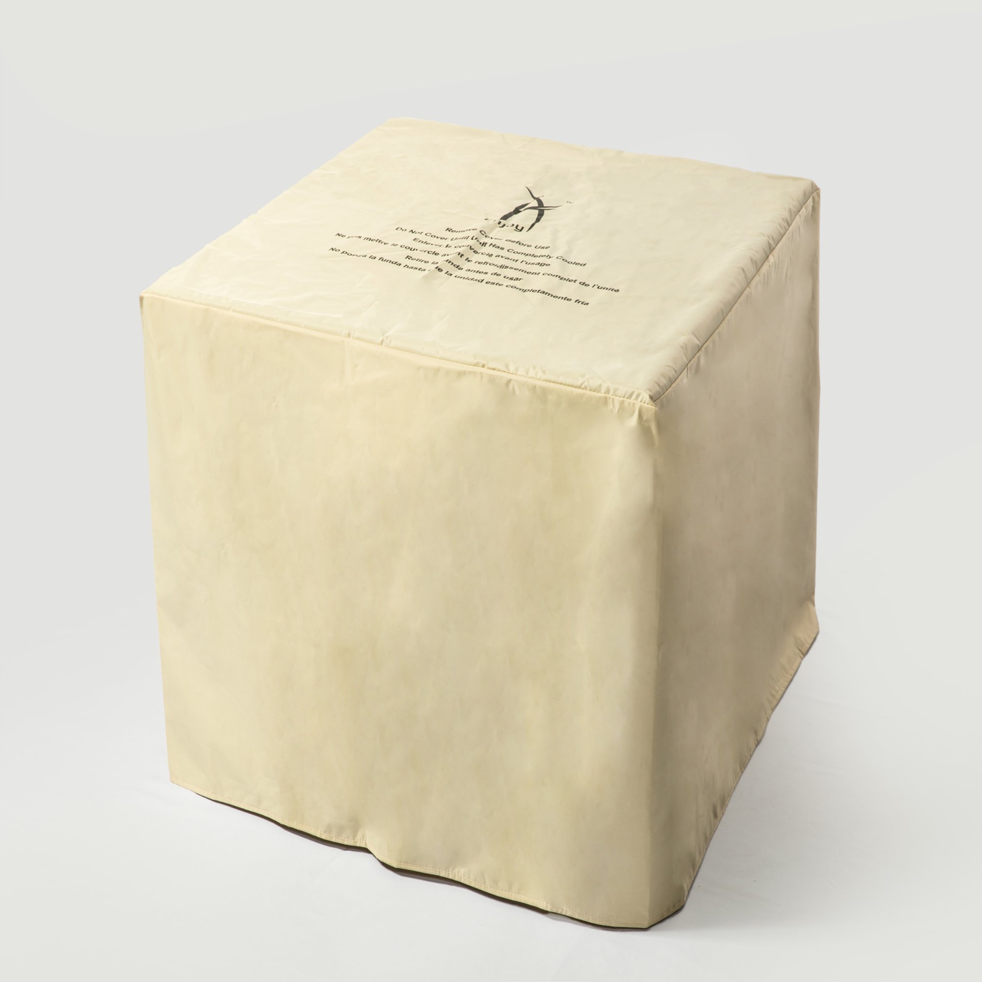 Propane Gas Fire Pit Table, 50000 Btu Square Fire Pit, Tile Tabletop With Beautiful Wicker Base For Outside Patio Deck Garden Courtyard - Espresso - Image 11