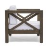 Brava - Modern Club Chair With Water Resistant Cushions - Gray / White - Image 8