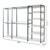 Fiona - Freestanding 3 Tower System Walk In Closet With 7 Shelf Wood And Metal Frame - White - Image 3