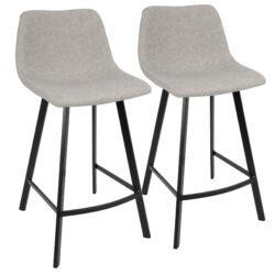 Outlaw - Industrial Counter Stool (Set of 2) - Black / Gray