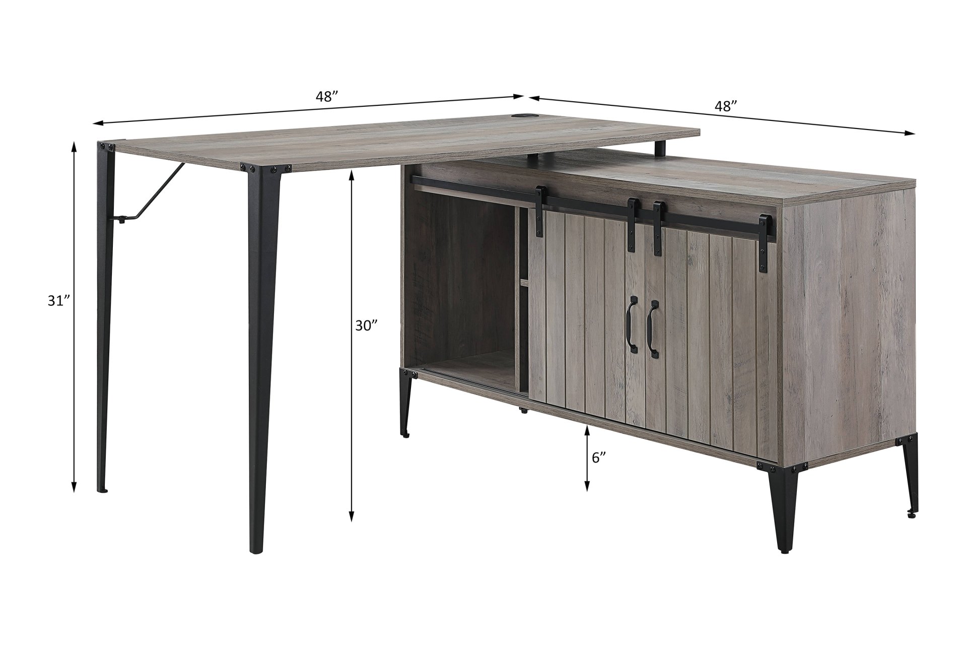 Zakwani - Writing Desk - Gray - Image 2