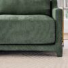 Elegant Chenille 2 Seater Sofa With Ottoman & Lumbar Pillows Ergonomic Design Easy Install - Green - Image 23