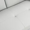 Sofa Bed With Armrest Two Holders Wood Frame, Stainless Leg, Futon - White - Image 18