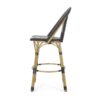 Outdoor Rattan And Aluminum French Barstools (Set of 2) - Black - Image 9