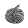 Chenille Weighted Pumpkin Ornament Decor For Holiday Harvest Festival Fall Festival & Thanksgiving (Set of 2) - Gray - Image 10