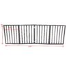 Pet Gate Dog Gate For Doorways, Stairs Or House Freestanding, Folding - Dark Brown - Image 3