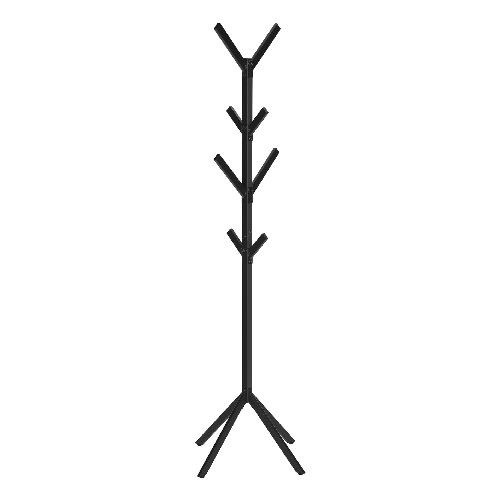 Free Standing Coat Rack 8 Hooks For Entryway - Black - Image 6