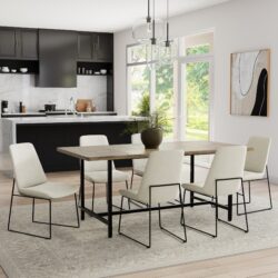Campbell - Dining Table - Gray