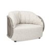 Harper - Barrel Upholstered Patio Deep Seating Armchair Axroma Olefin - Oat Beige - Image 3