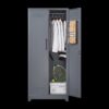 Metal Storage Cabinets, Cleaning Tool Cabinet With Locking Door, Tall Broom Tool Organizer, Large Storage Cabinet For Kitchen - Gray - Image 13