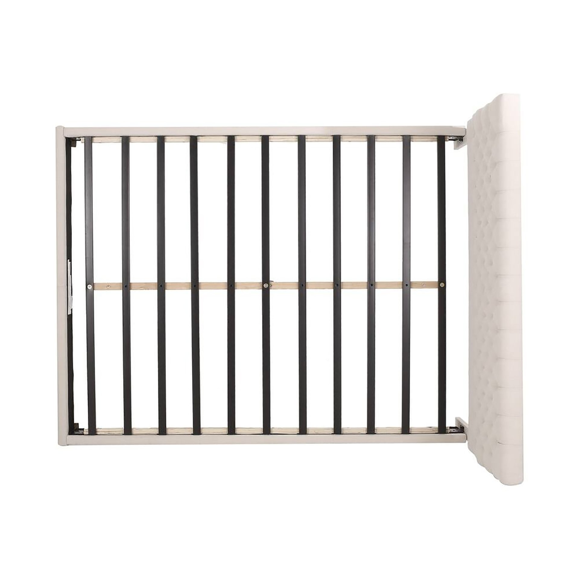 Cumulus - Fully Upholstered Fabric Queen Bed Set - Ivory - Image 6