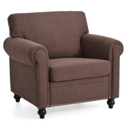 37.4" 1 Seater Sofa - Brown