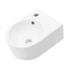 Modern Rectangle Wall Mount Bathroom Sink With Single Faucet Hole - White - Image 8