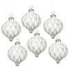 Christmas Ball Ornaments, Decorative Hanging Ball Christmas Tree Ornaments For Holiday Party Decorations (Set of 6) - White - Image 2