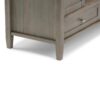 Warm Shaker - TV Media Stand Handcrafted - Distressed Gray - Image 7