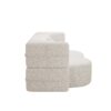 Modern Floor Sofa With 2 Pillows, Convertible Teddy Fabric Foam Filled Sleeper Sofa Bed, Full Size Folding Mattress For Living Room Guest Bed, Playroom, No Assembly Required - Beige - Image 14