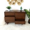Dubrovnik - Mid-Century Modern Dresser With 6 Drawers - Brown - Image 9