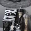 Gnome With 'Boo' Banner, For Halloween Decor - Black White - Image 13