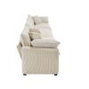 Luxurious And Sophisticated 3 Piece Sofa Set With Soft Cushions - Beige - Image 18