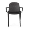 Roxanne - Outdoor Stacking Dining Armchair (Set of 2) - Black - Image 5