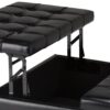 Harrison - Coffee Table Storage Ottoman - Midnight Black - Image 8